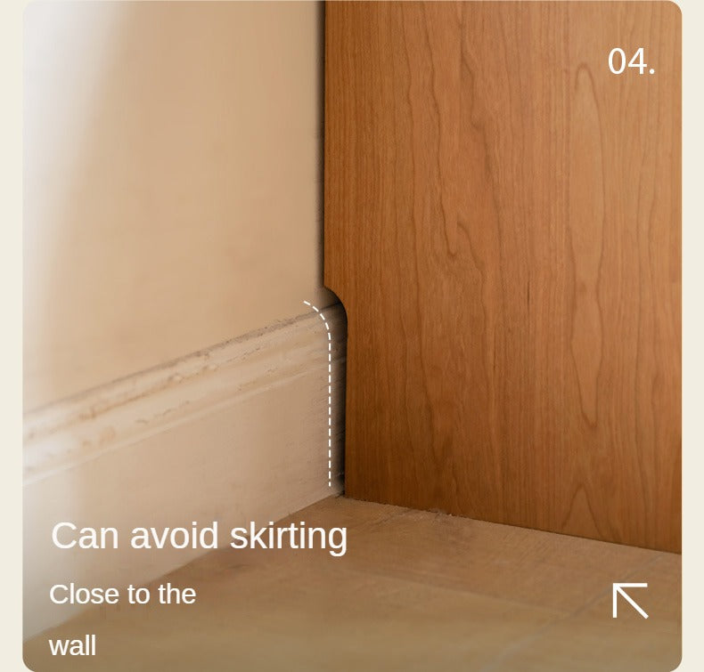 Cherry Solid Wood Vanity Table Cabinet Integrated.