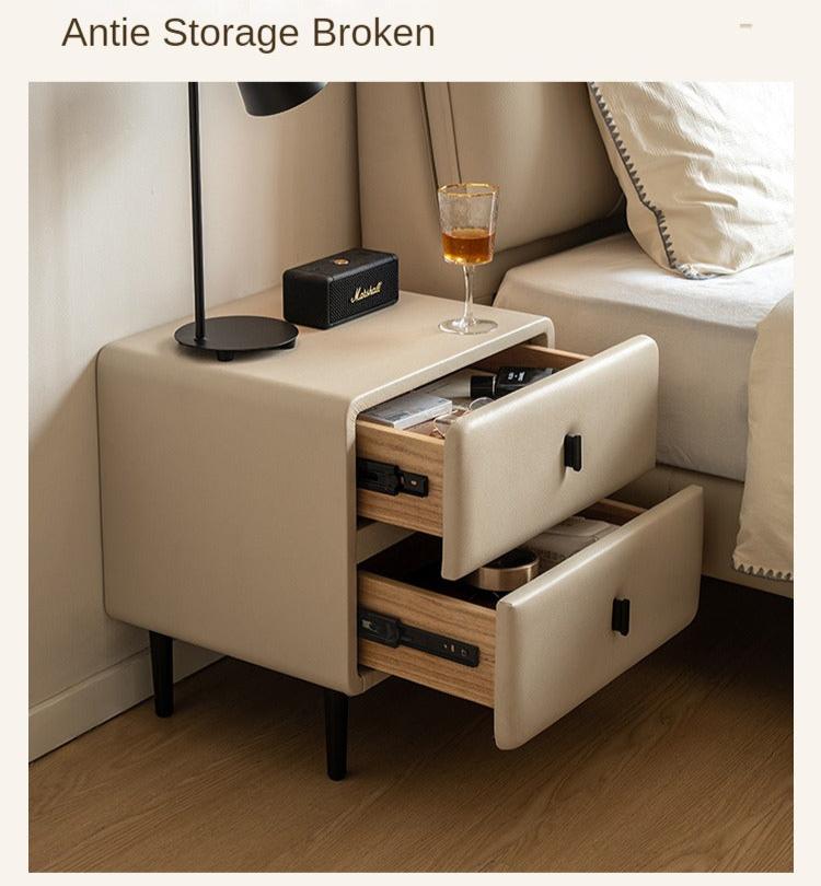 Soft Cream Style Nightstand