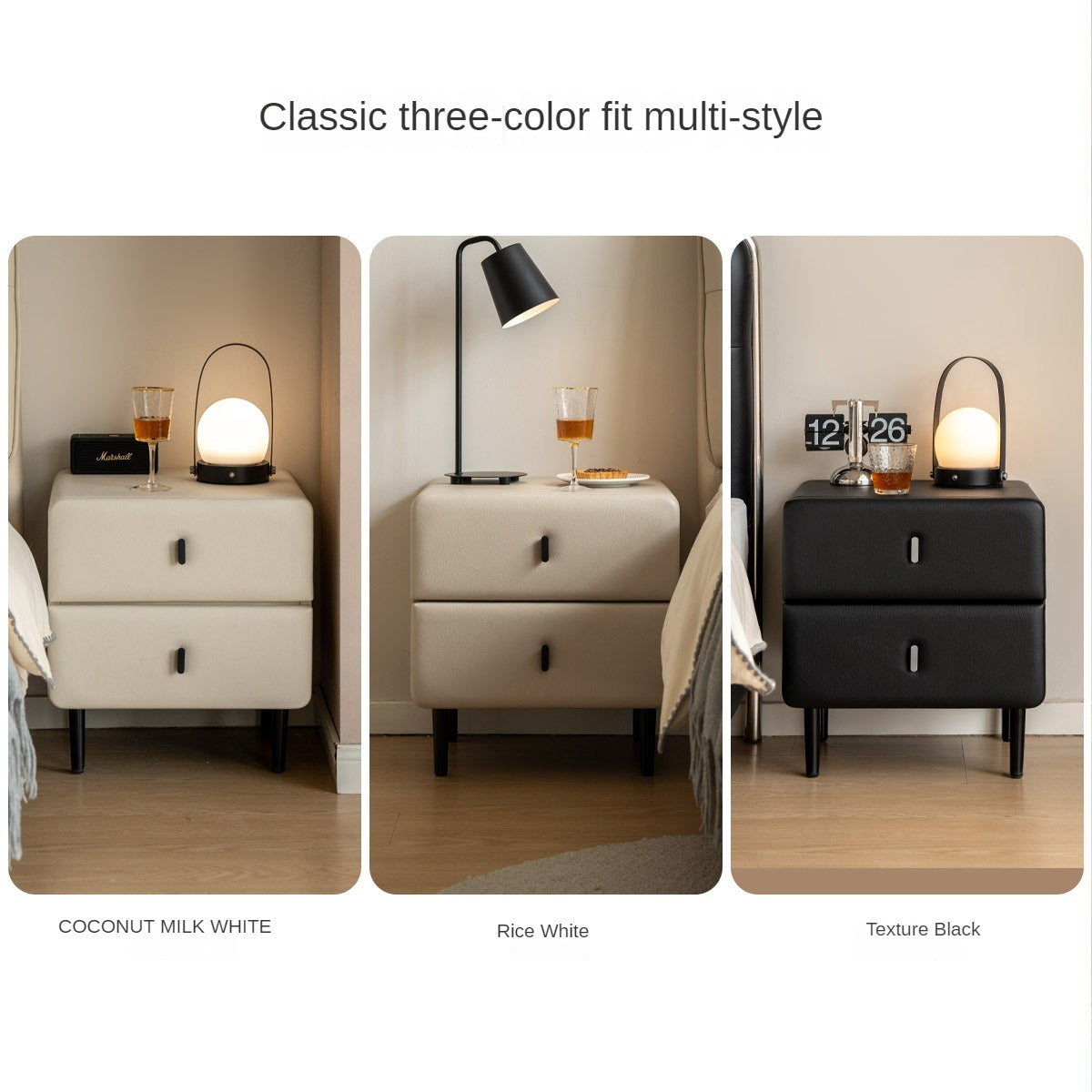 Soft Cream Style nightstand