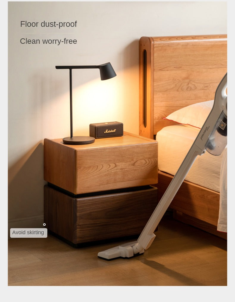 Black Walnut, Oak, Cherry Solid Wood Nightstand