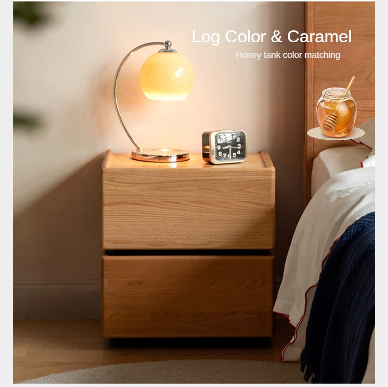 Black Walnut, Oak, Cherry Solid Wood Nightstand