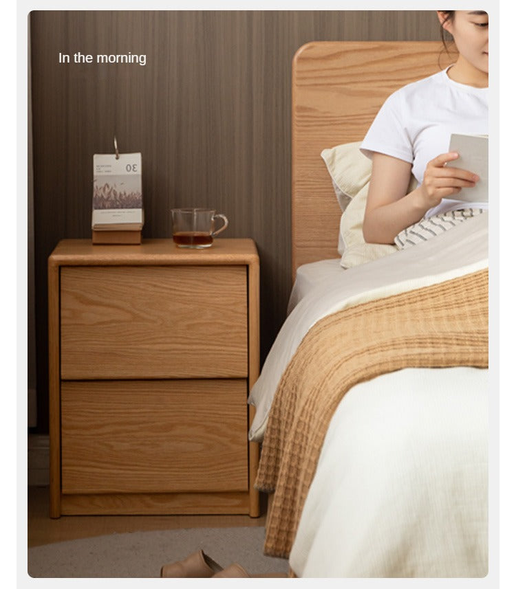 Ash, Oak Solid Wood Nightstand