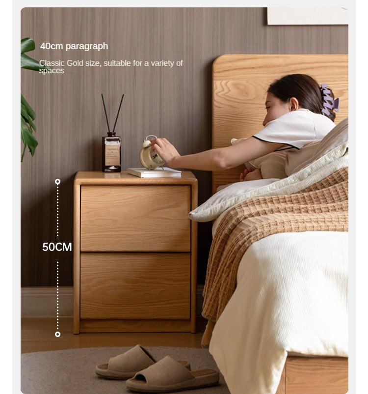 Ash, Oak Solid Wood Nightstand