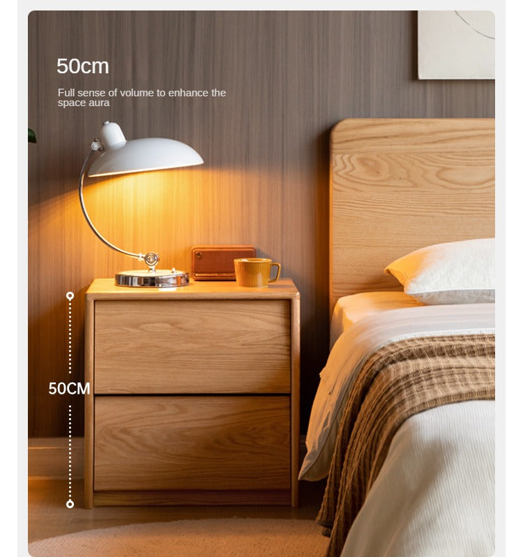 Ash, Oak Solid Wood Nightstand