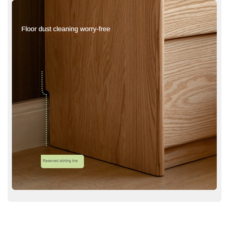 Ash, Oak Solid Wood Nightstand