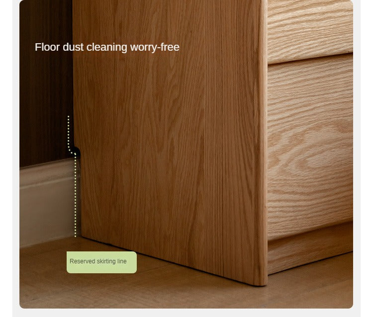 Ash, Oak Solid Wood Nightstand