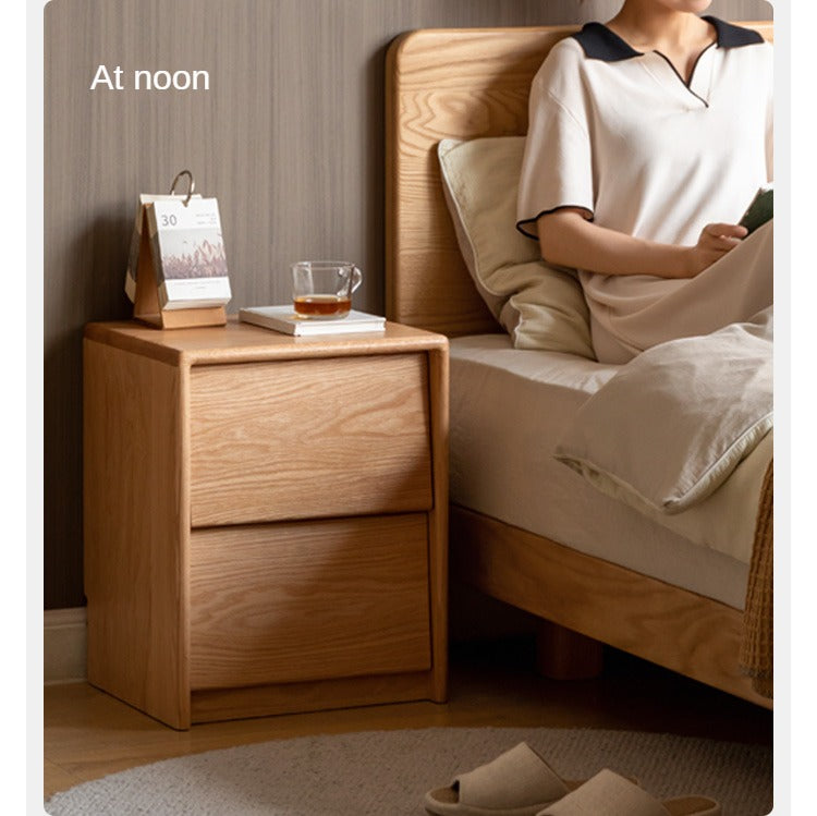 Ash, Oak Solid Wood Nightstand