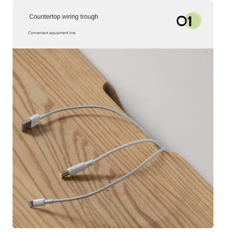 Ash Solid Wood Modern Storage Floor TV Cabinet.