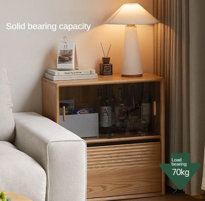 Ash Solid Wood Combination Module Bookcase.