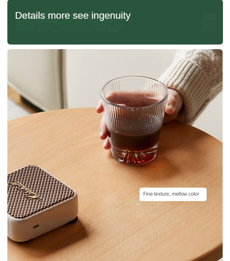 Beech, Rubberwood Solid Wood Small Round Side Table