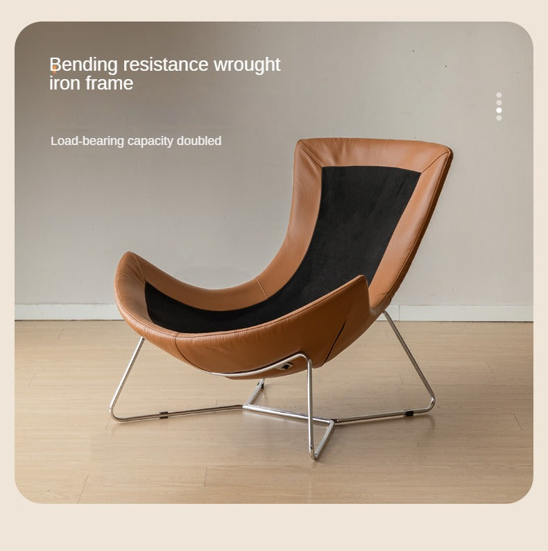 Leather Modern Simple Snail Armchair :