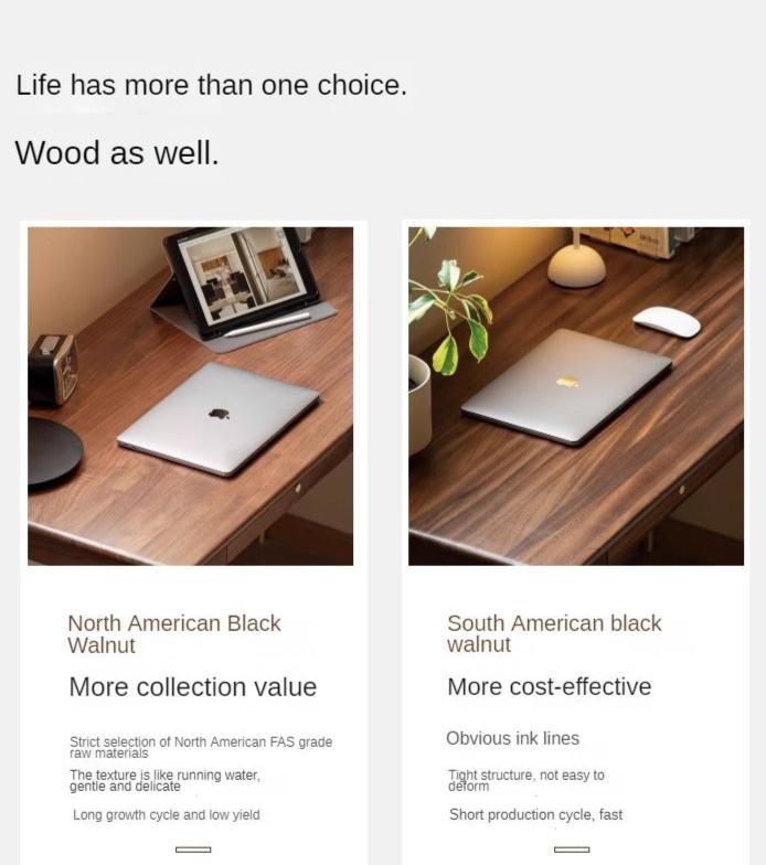 Oak Solid Wood Small Office Desk