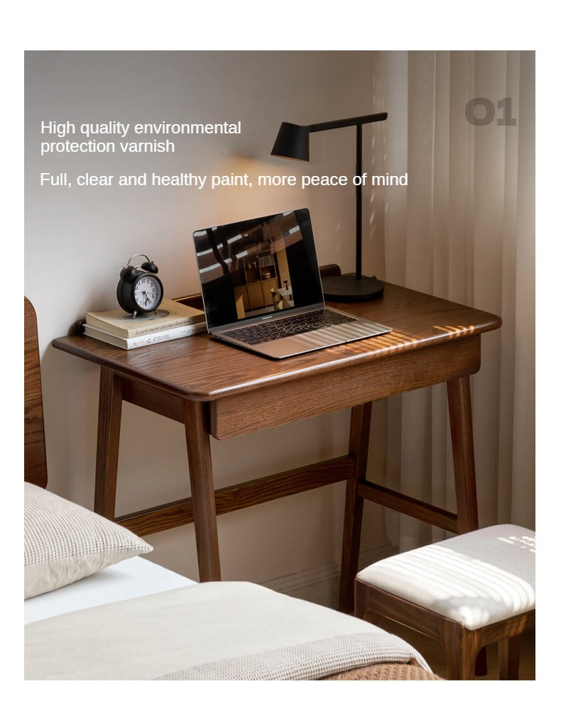 Oak Solid Wood Small Office Desk