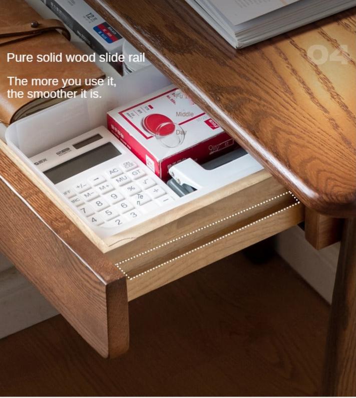 Oak Solid Wood Small Office Desk