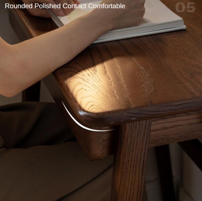 Oak Solid Wood Small Office Desk