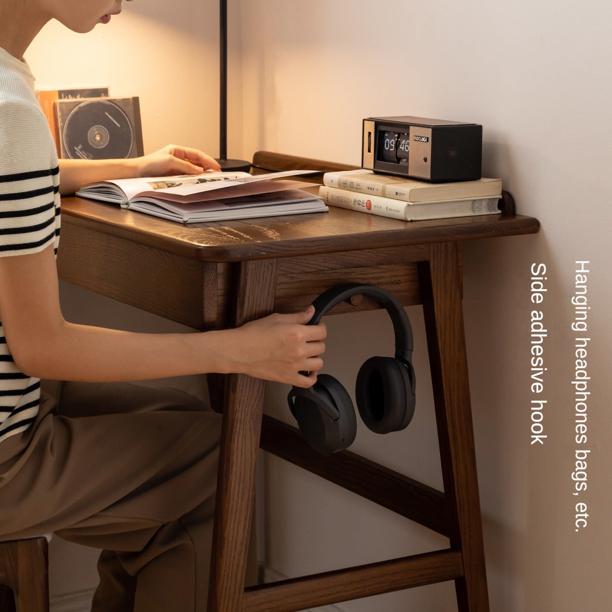 Oak Solid Wood Small Office Desk