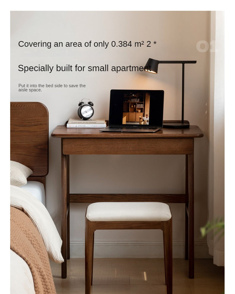 Oak Solid Wood Small Office Desk