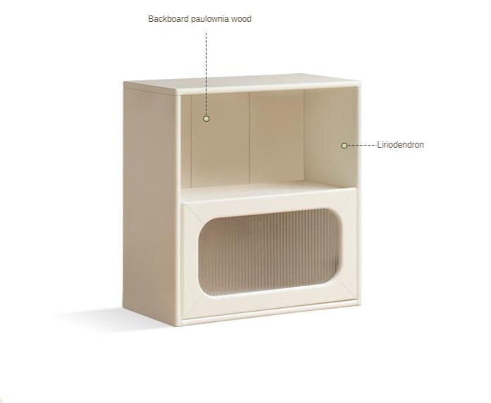 Solid Rubberwood, Poplar Solid Wood Multi-function Bookcase.