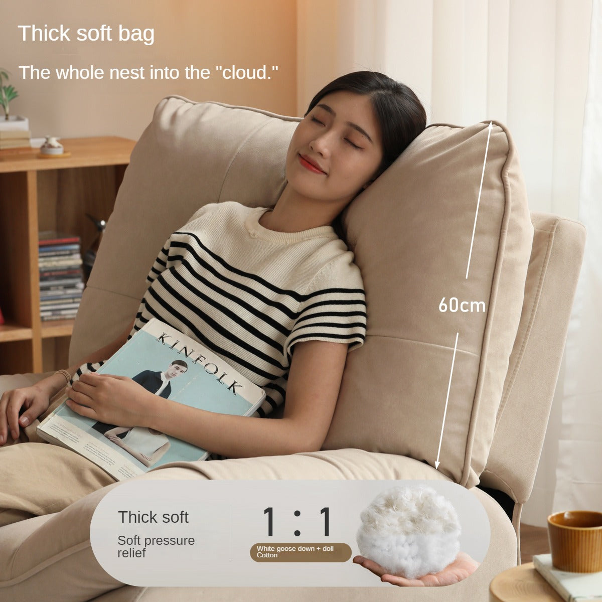 Fabric Recliner Chair Electric.