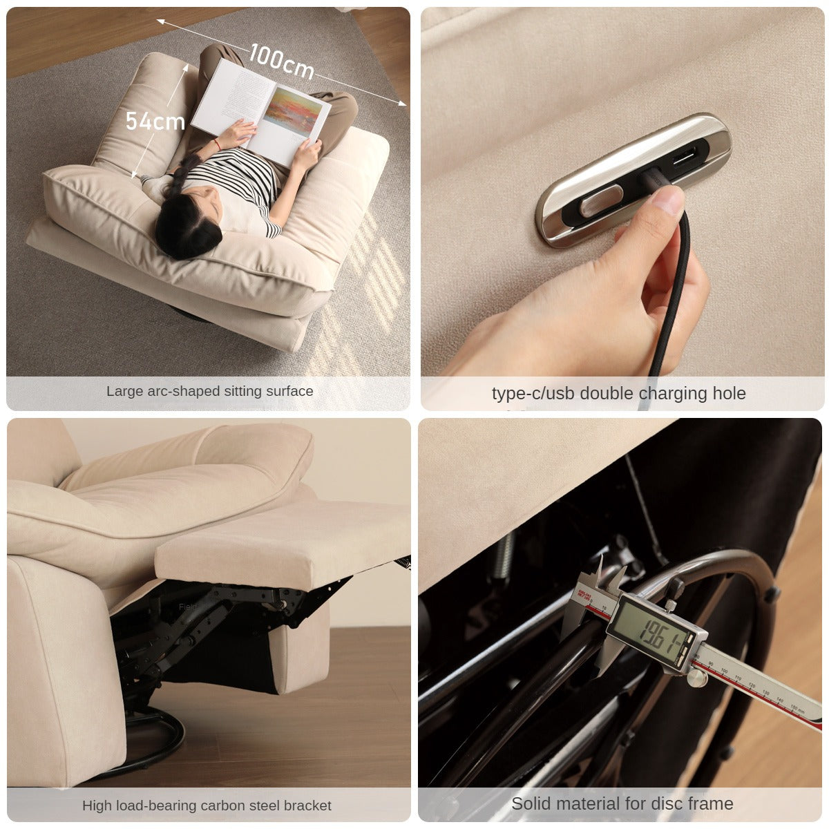 Fabric Recliner Chair Electric.