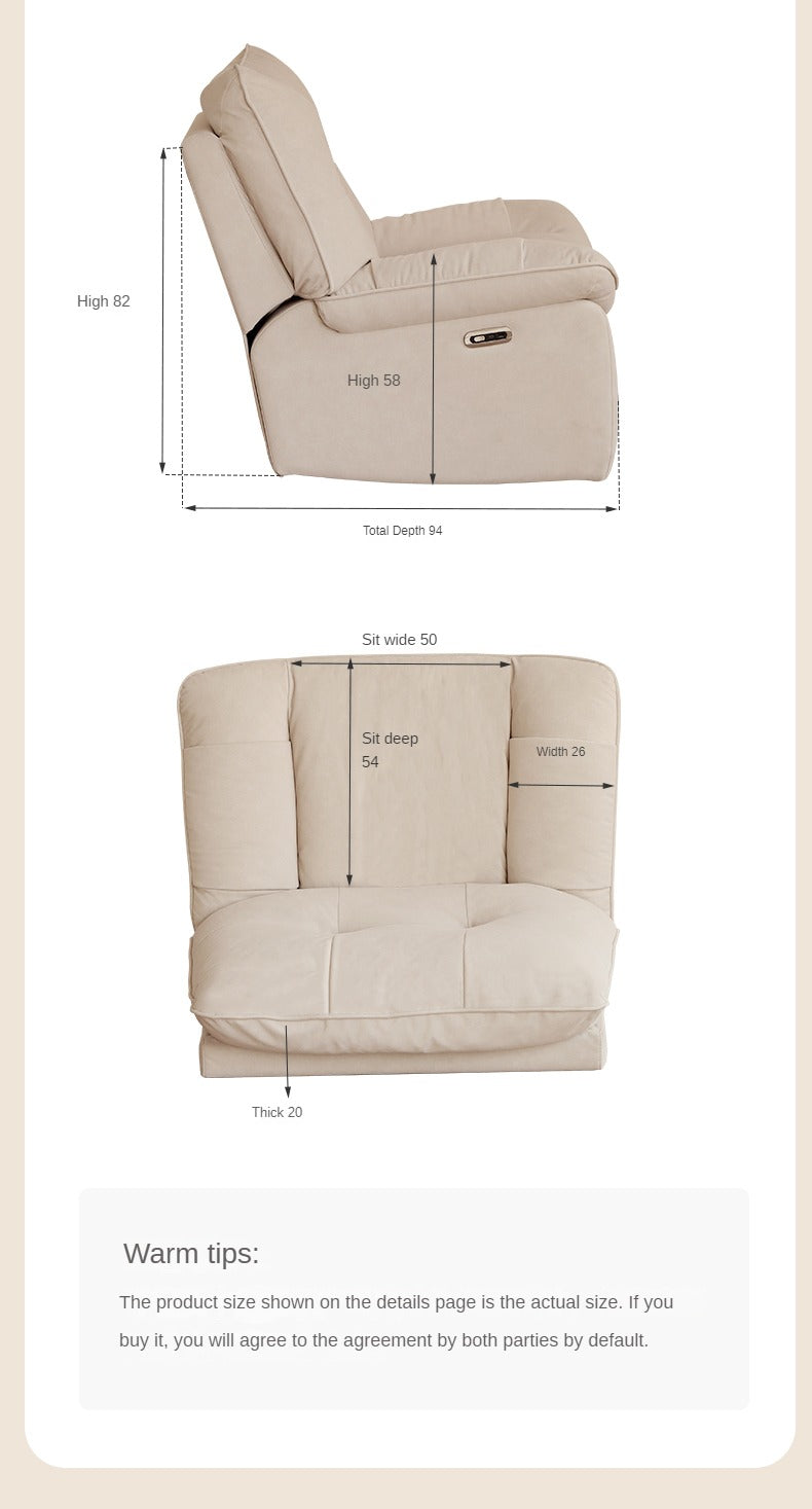 Fabric Recliner Chair Electric.