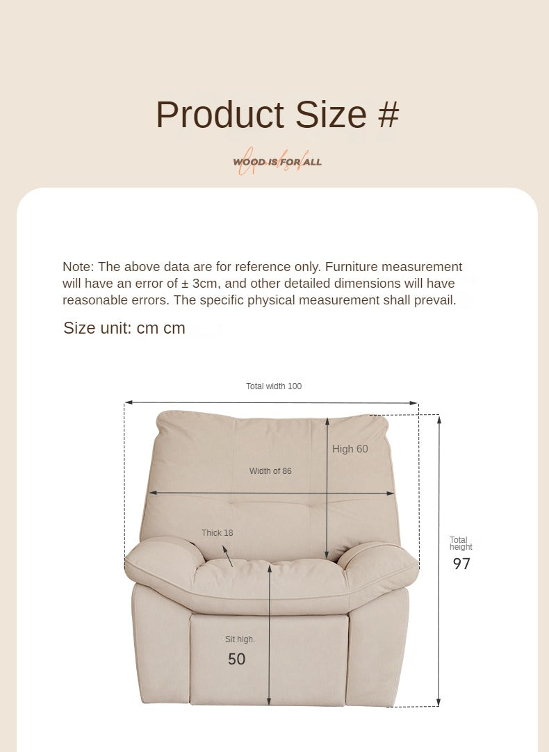 Fabric Recliner Chair Electric.