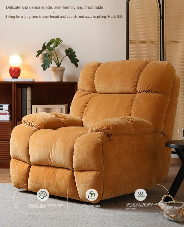 Fabric Lazy Chair Reclining Single