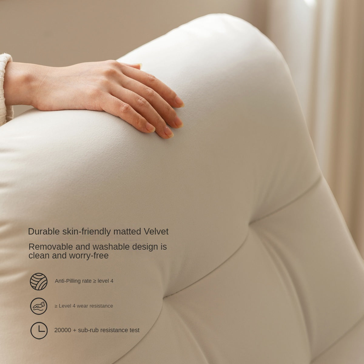 Oak Solid Wood Multifunctional Fabric Lleisure Chair