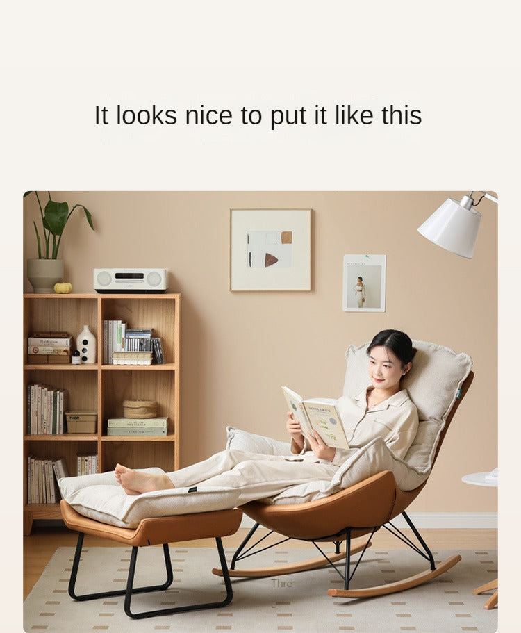 Mid Century Modern Rocking Armchair)