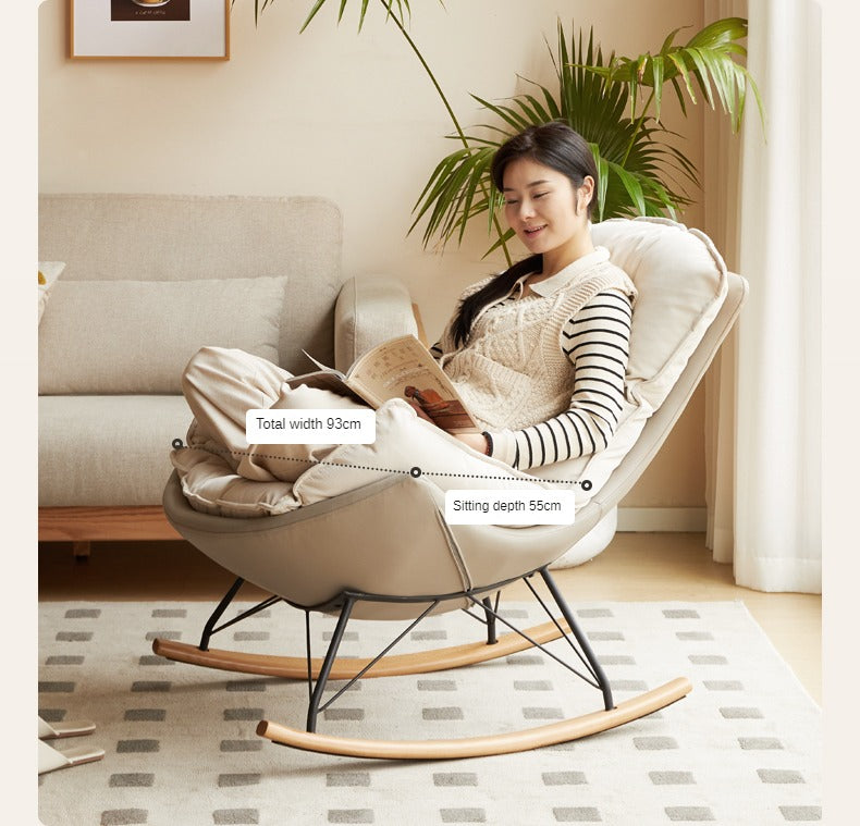Mid Century Modern Rocking Armchair)