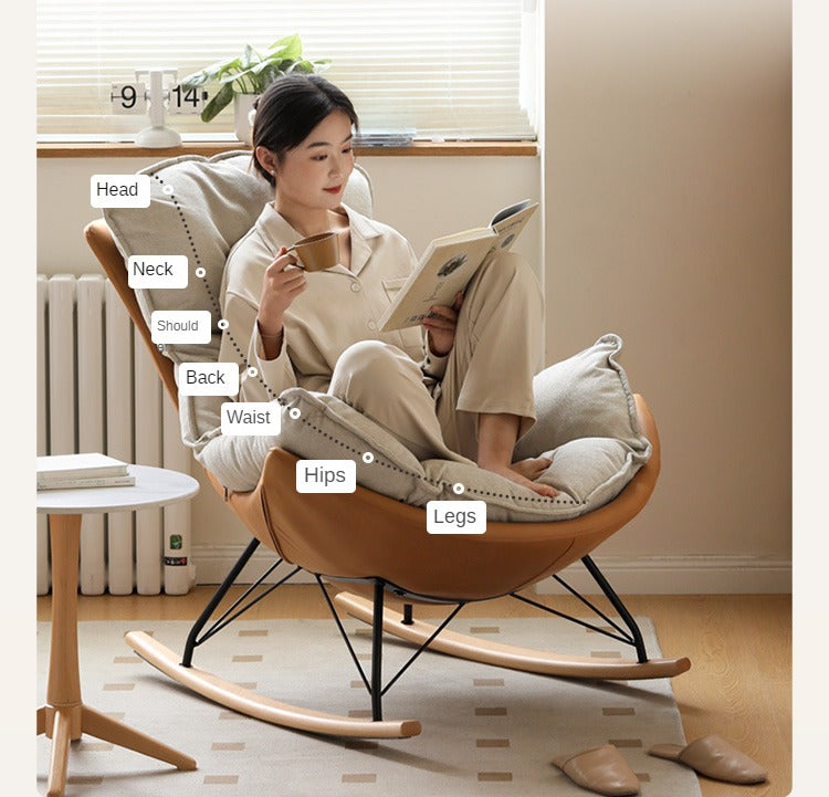 Mid Century Modern Rocking Armchair)