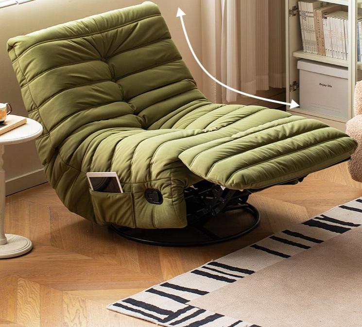 Caterpillar Rotatable Technology Fabric Lazy Chair