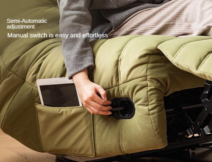 Caterpillar Rotatable Technology Fabric Lazy Chair