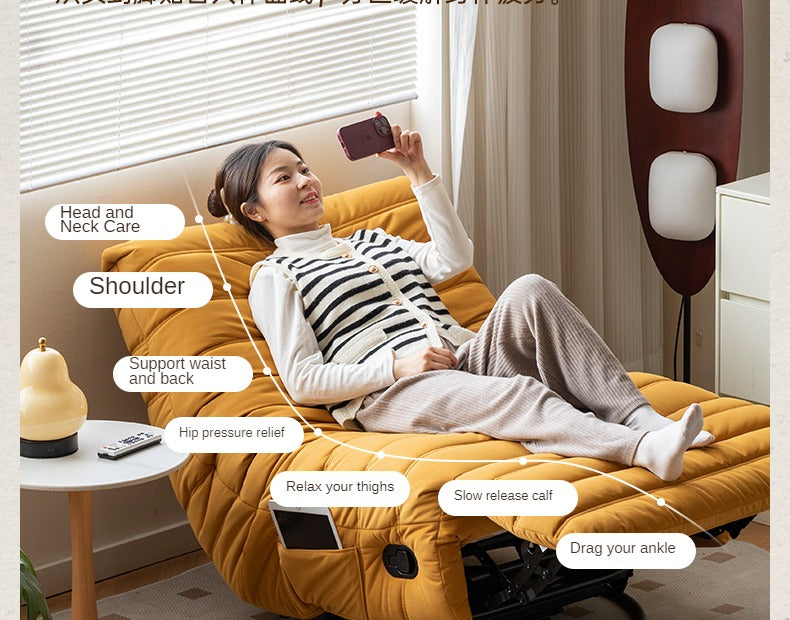Caterpillar Rotatable Technology Fabric Lazy Chair