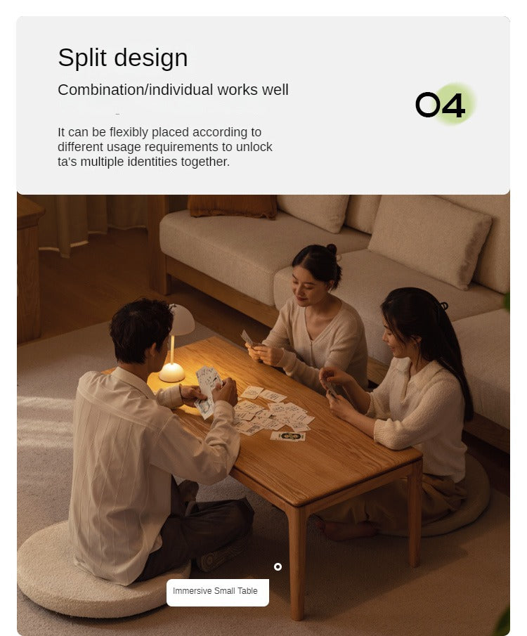 Oak Solid Wood Combination Tea Table