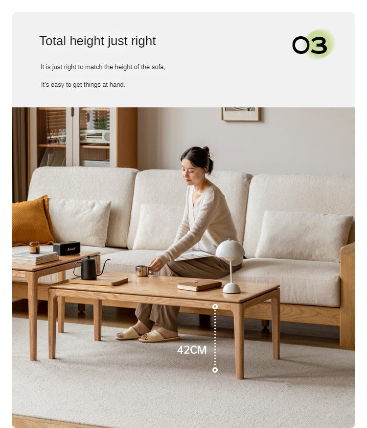 Oak Solid Wood Combination Tea Table