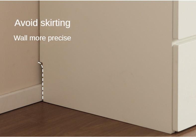 Pine, Oak Solid Wood Sectional Large Wardrobe Cream Style.