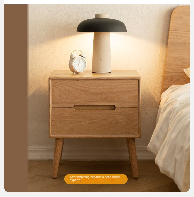Oak solid wood Nightstand :