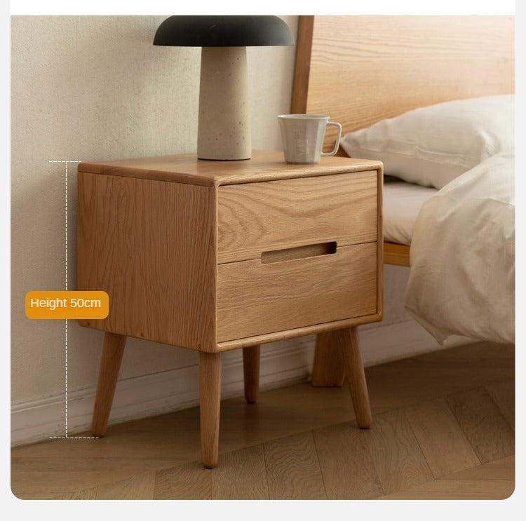 Oak solid wood Nightstand :