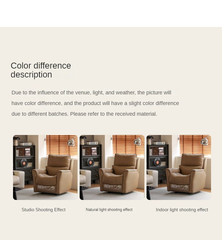 Leather Chair Electric Leisure Recliner.