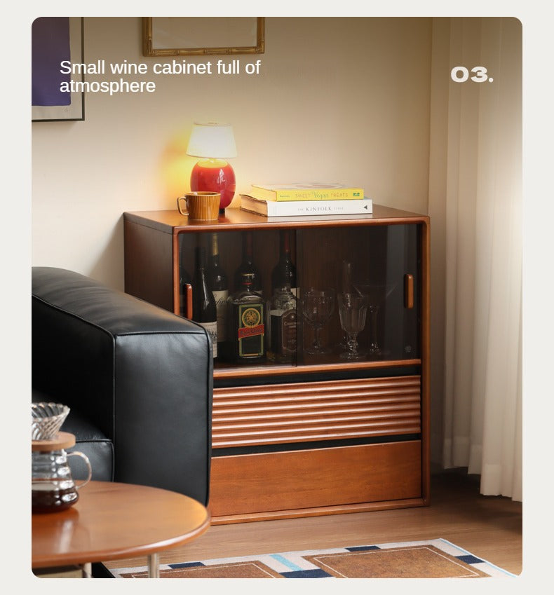 Poplar Solid Wood Antique Style Partition Bookcase