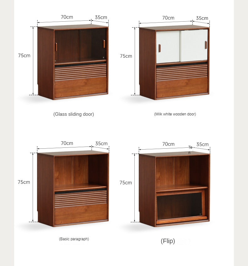 Poplar Solid Wood Antique Style Partition Bookcase