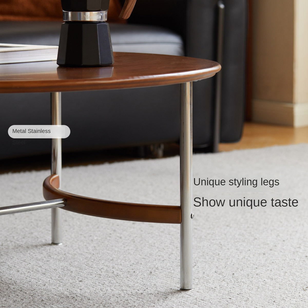 Poplar Solid Wood American Retro Coffee Table.