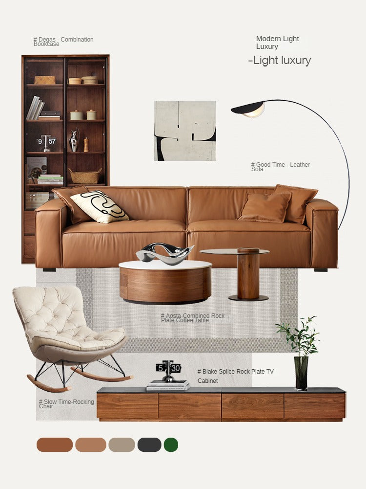 Black Walnut Solid Wood TV Stand Rock Slab