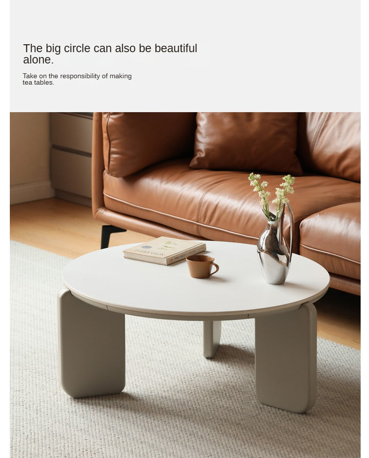 Poplar Solid Wood Rock Plate Combination Coffee Table.