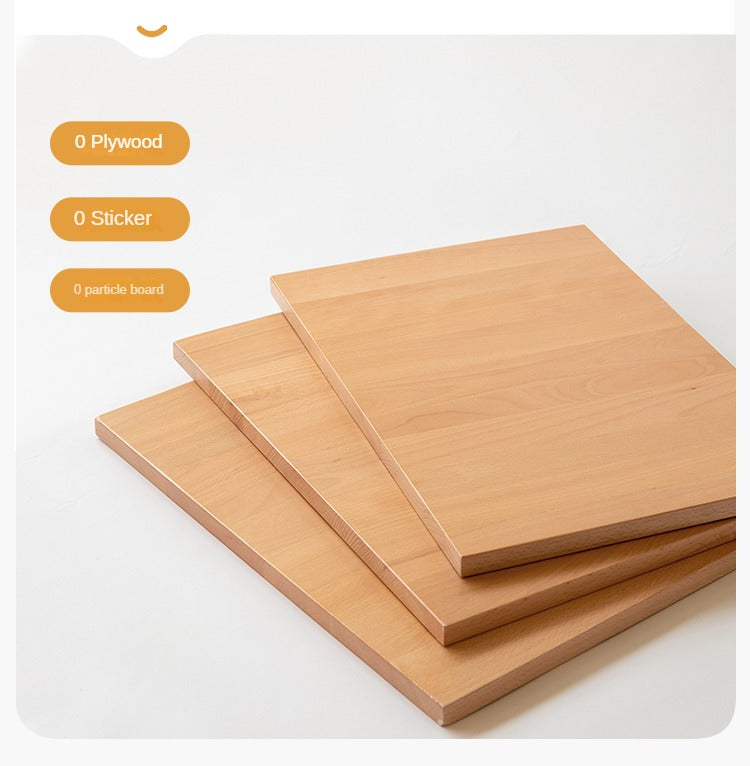 Beech Solid Wood Coffee Table, Bay Window Table