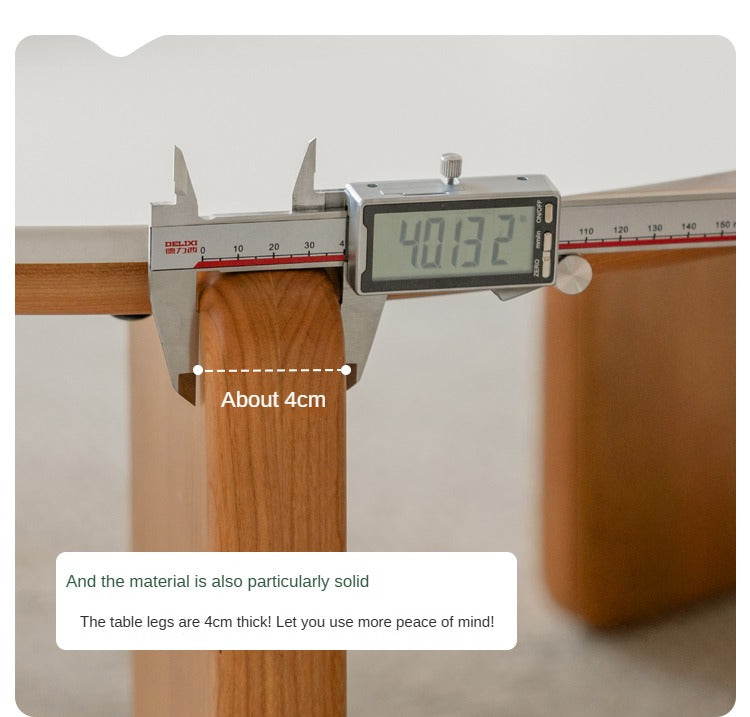 Cherry Solid Wood Round Coffee Table, Side Table