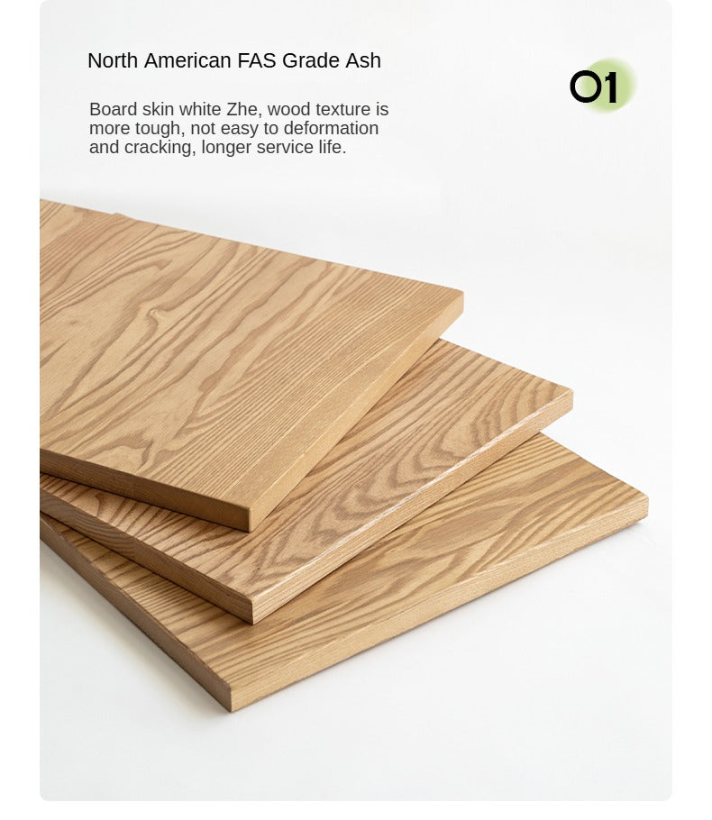 Red Oak, Ash Solid Wood Combination Coffee Table