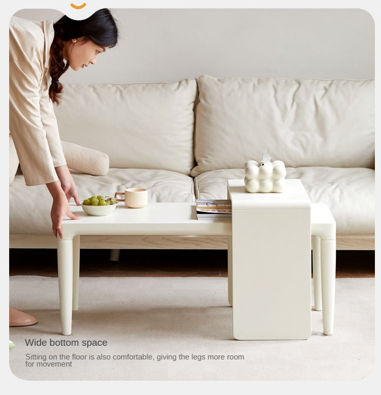 Pine Solid Wood Coffee Table Side Table Nordic Creative Combination