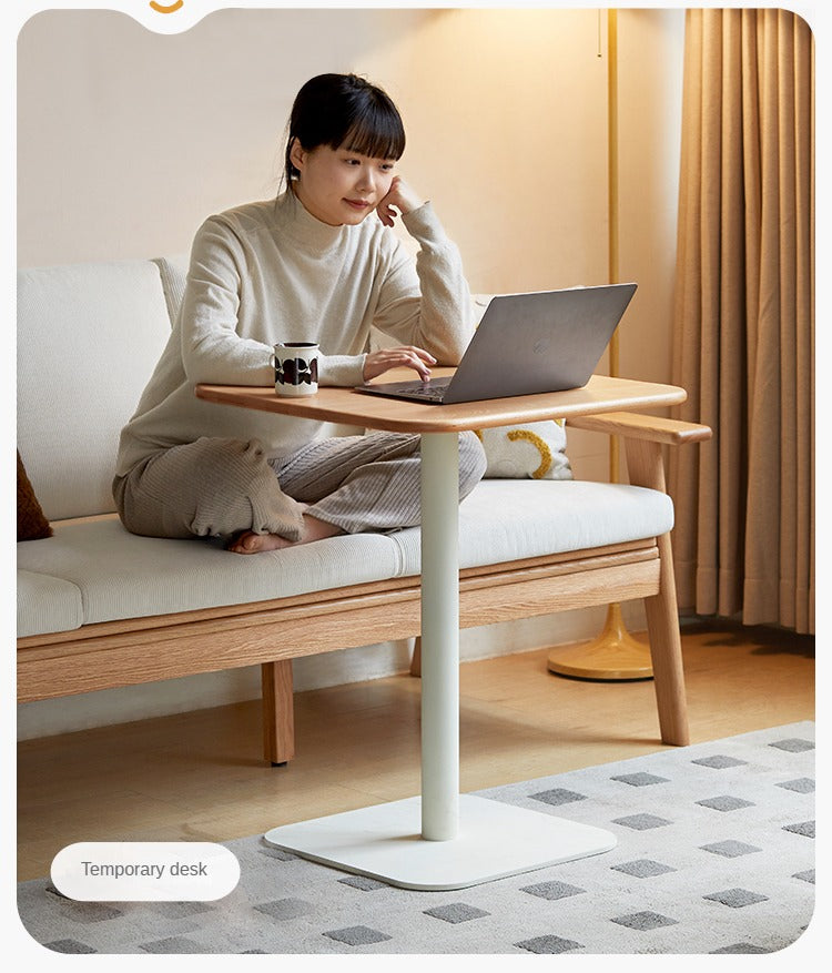 Beech Solid Wood Square Modern Coffee Table.